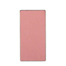 Rectangular pan of light pink pressed powder makeup.