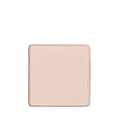 Square-shaped pale pink makeup compact or eyeshadow pan.