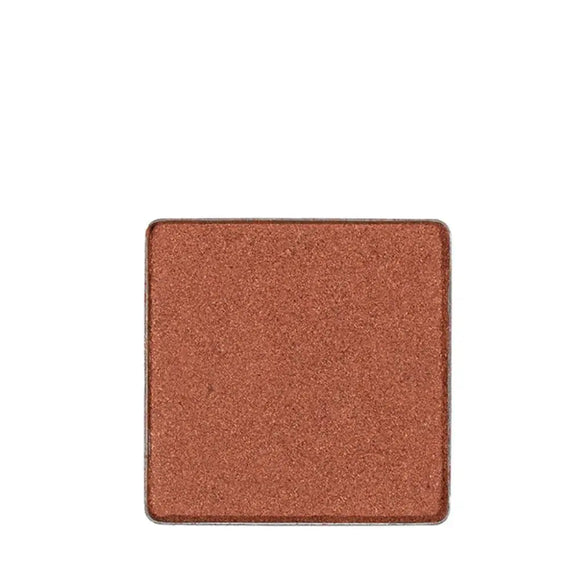 Square pan of shimmery reddish-brown eyeshadow or blush powder.