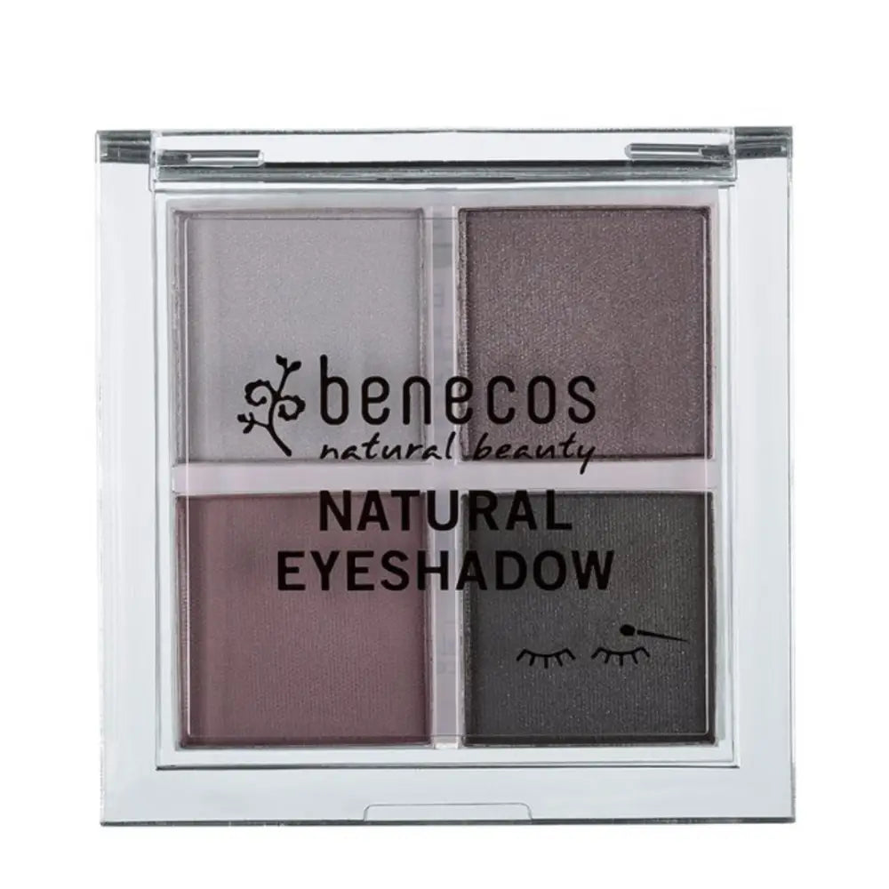 Benecos natural beauty eyeshadow palette containing four neutral shades.