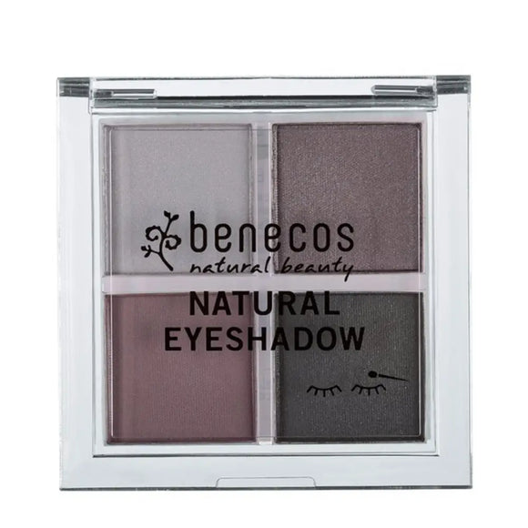 Benecos natural beauty eyeshadow palette containing four neutral shades.