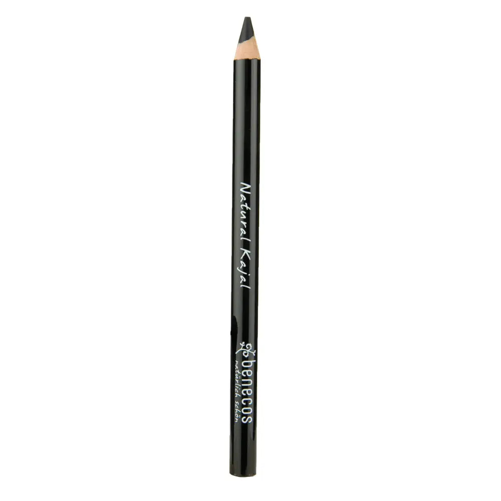 Black wooden eyeliner pencil with white text on its side.