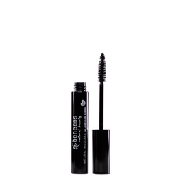 Black mascara with wand.