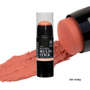 Vegan natural multi-stick for cheeks, eyes, and lips.
