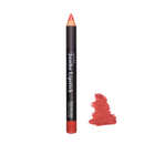 Coral lipstick pencil with swatch.