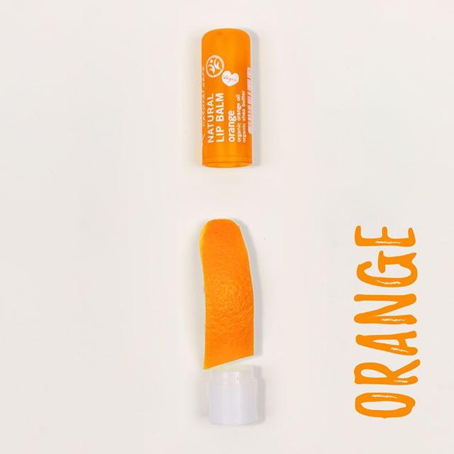 benecos natural lip balm orange, key ingredient orange peal