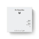White Dr. Hauschka raspberry blush makeup compact.