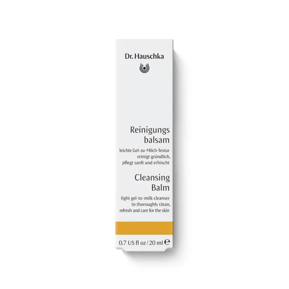 Dr. Hauschka Cleansing Balm 20ml box in new small size, perfect for travel or as a trial.