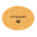 Yellow oval facial cleansing sponge