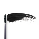 Black mascara brush and smear.