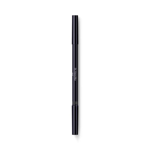 Black retractable eyeliner pencil with a sleek design.