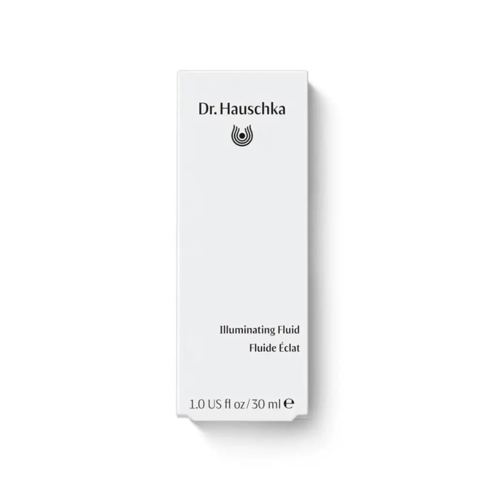 White Dr. Hauschka Illuminating Fluid box containing 30ml of product.