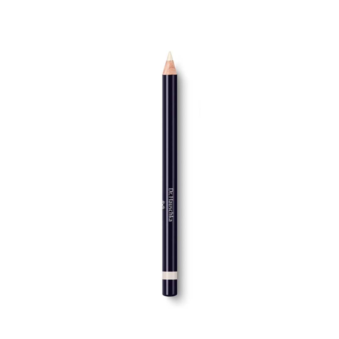 Cosmetic pencil with a light-colored tip.