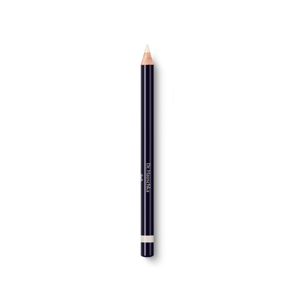Cosmetic pencil with a light-colored tip.