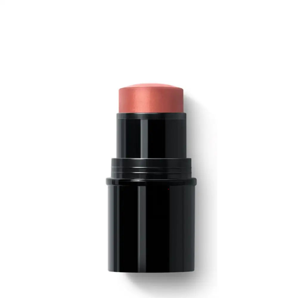 Black cylindrical makeup stick with a peach-colored cream tip.