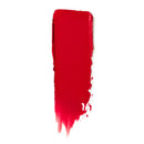 Bright red lipstick smear with a downward brushstroke effect.