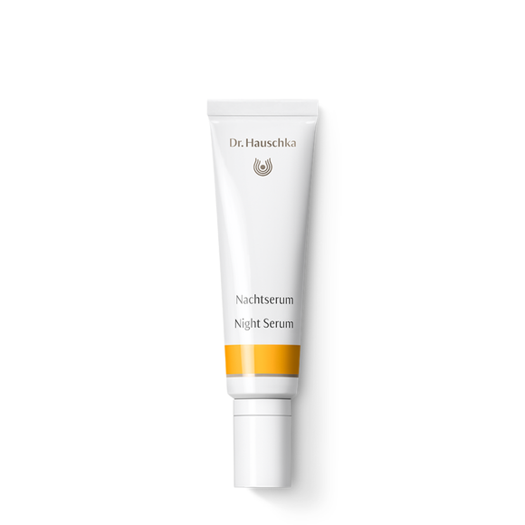 White tube of night serum.