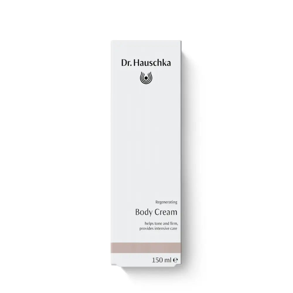 Dr. Hauschka Body Cream in a white minimalist product box.