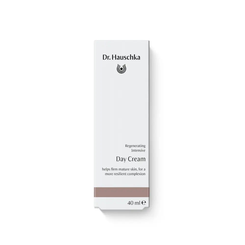 Dr. Hauschka Regenerating Day Cream in a white box packaging.