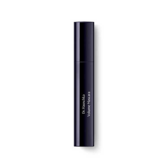 Dark blue mascara tube.