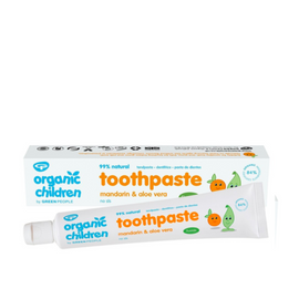Organic children’s toothpaste.