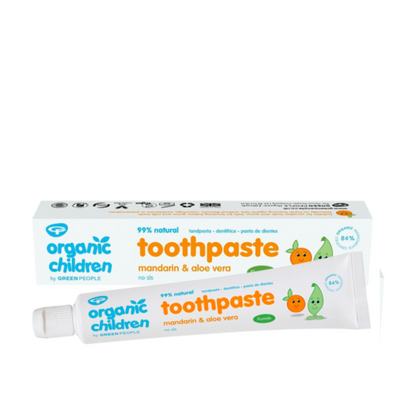 Organic children’s toothpaste.
