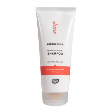 White tube of protein-boost shampoo.
