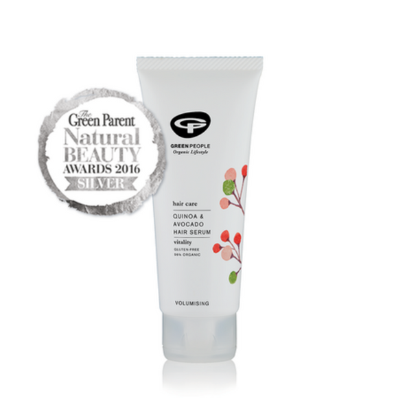 Tube of Quinoa & Avocado Hair Serum.