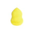 Yellow teardrop-shaped makeup sponge.