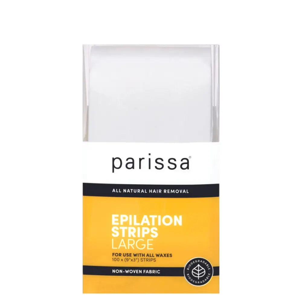 Parissa brand epilation strips for hair removal made with natural ingredients.