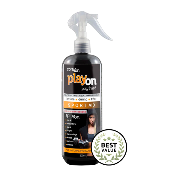 Sprayon play on sport aid bottle