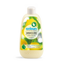 Bottle of lemon and lime dish soap.