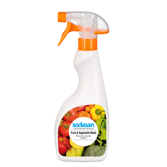Fruit and vegetable wash spray bottle.