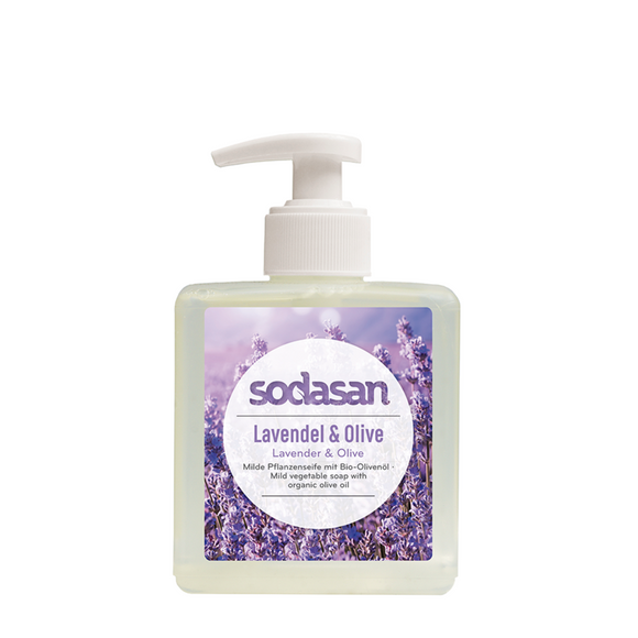 Lavender and olive liquid soap.