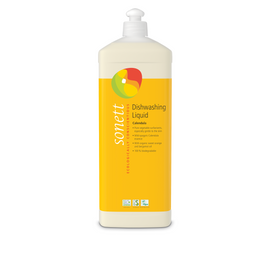 Bottle of dishwashing liquid.