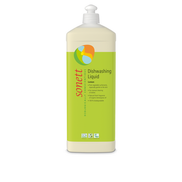 Bottle of lemon dishwashing liquid.