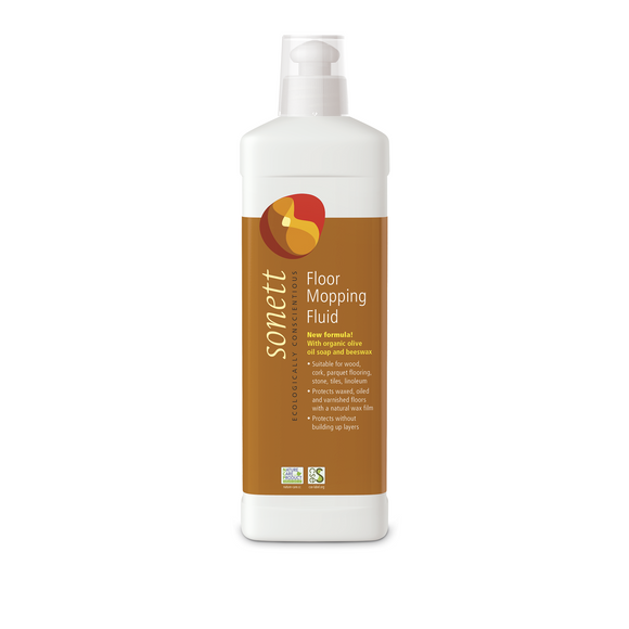 Bottle of floor mopping fluid.