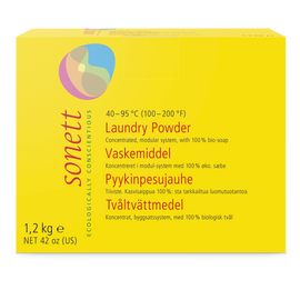 Sonett laundry powder box.