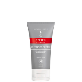 Gray tube of men’s intensive cream.