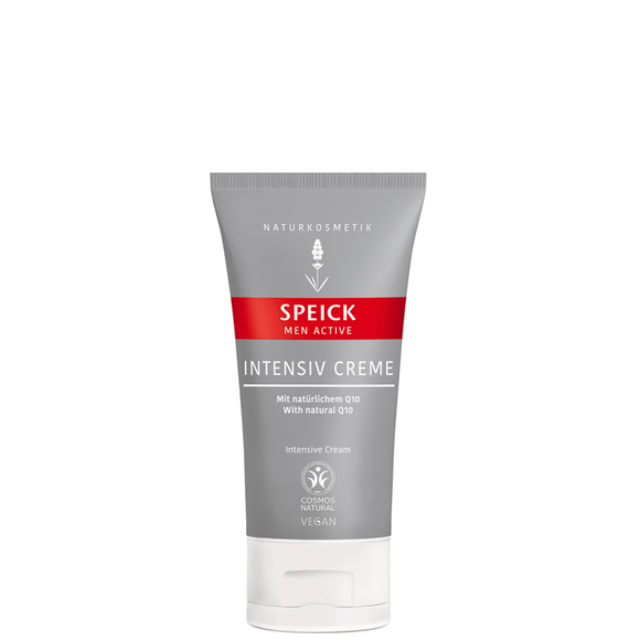 Gray tube of men’s intensive cream.