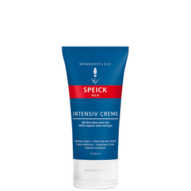Blue and white tube of Speick Men intensive cream.