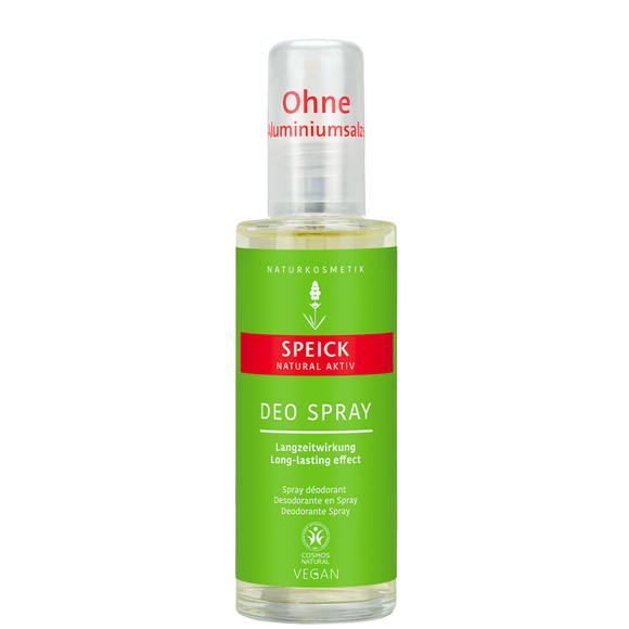 Speick natural aktiv deodorant spray.