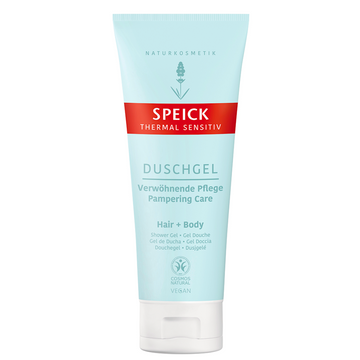 Speick Thermal Sensitiv shower gel.