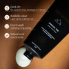 Three warriors gradual tan, close-up of formula and key benefits. A natural organic skincare gradual tanning lotion