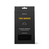 Three warriors tanning mitt front of packaging. An organic skincare self-tanning mitt