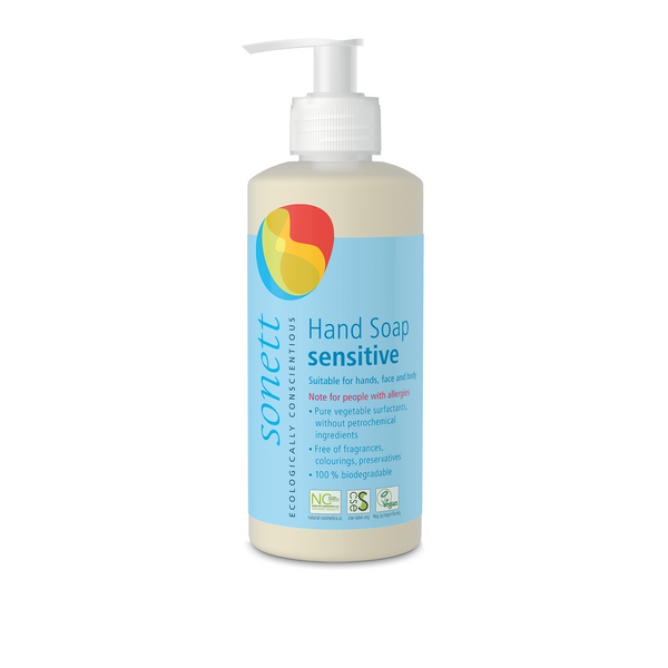 natural sensitive liquid hand soap