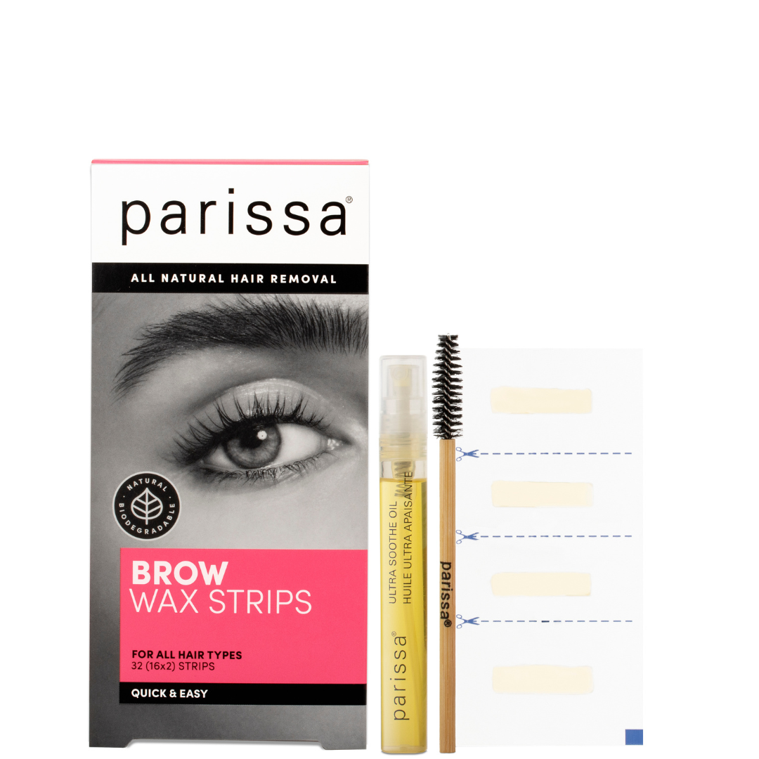 natural brow wax strips